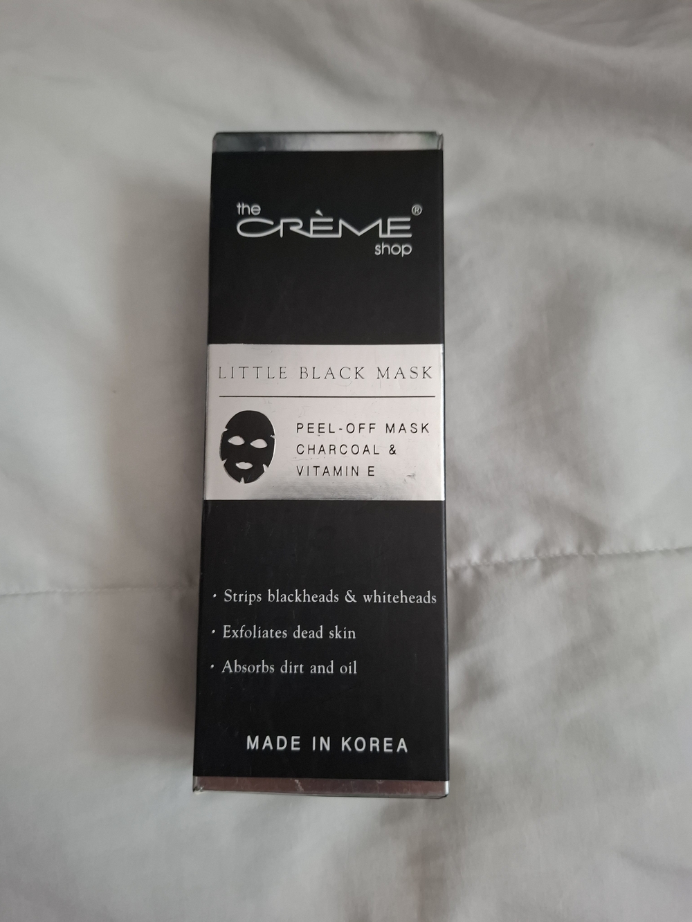 The Crème Shop Little Black Mask - Black Charcoal Peel-Off Face Mask
